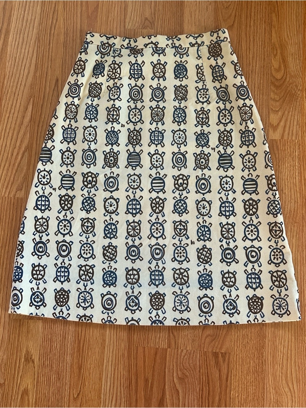 Vintage The Vested Gentress Corduroy Turtle Skirt XS Read